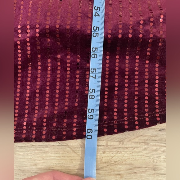 Lulus Maroon/Burgundy Sequin Maxi M NWT Holiday - Picture 5 of 5